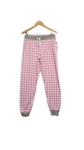 PJ Salvage Pajama Pants Womens Small Pink Houndstooth Jogger Loungewear - $21.29