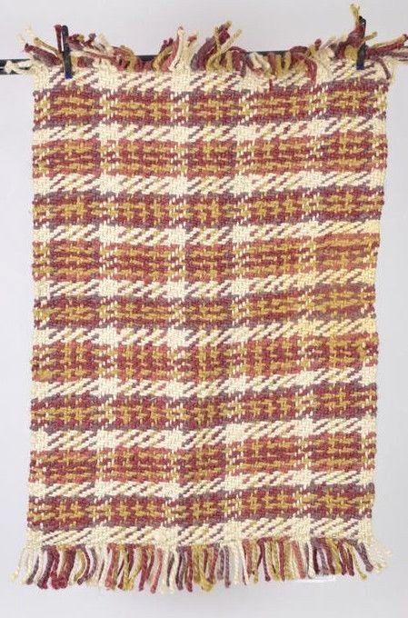 Threshold Earthy Multi Color Chunky Jute Woven Fringe Throw Rug 24" x 36" - $24.74