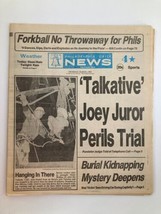 Philadelphia Daily News Tabloid March 4 1982 Oscar Medina and Joey Juror - £18.63 GBP