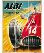 albi france grand prix car racing ceramic tile mural backsplash - $81.22 CAD+