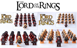 LOTR Uruk-Hai Gundabad Orcs (2 Colors) Army Set 21 Minifigures Lot - £21.77 GBP