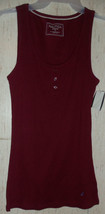 Nwt Womens Nautica Sleepwear Burgundy / Cranberry Ribbed Knit Tank Top Size M - £14.58 GBP