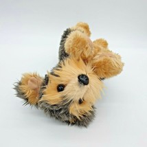 Aurora Terrier Dog Plush Puppy Schnauzer Gray Brown Toy Collectable 12&quot; Cleaned - £10.94 GBP