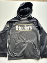 Pittsburgh Steelers Hoodie Black Nike Therma-Fit Sweatshirt NFL On Field... - £18.16 GBP