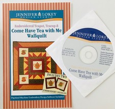 Jennifer Lokey Digitized Machine Embroidery CD &amp; Wallquilt Pattern Come ... - $9.74