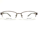 Revlon Eyeglasses Frames RV5029 272 TAUPE Brown Rectangular Half Rim 51-... - $55.91