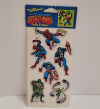 Vintage SEALED 1984 Marvel Secret Wars Puffy Stickers Set Spider-Man Doc Ock Cap - £23.73 GBP