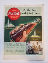 1939 New York World&#39;s Fair &amp; San Francisco Art Coke Coca Cola Vintage Print Ad - £10.17 GBP