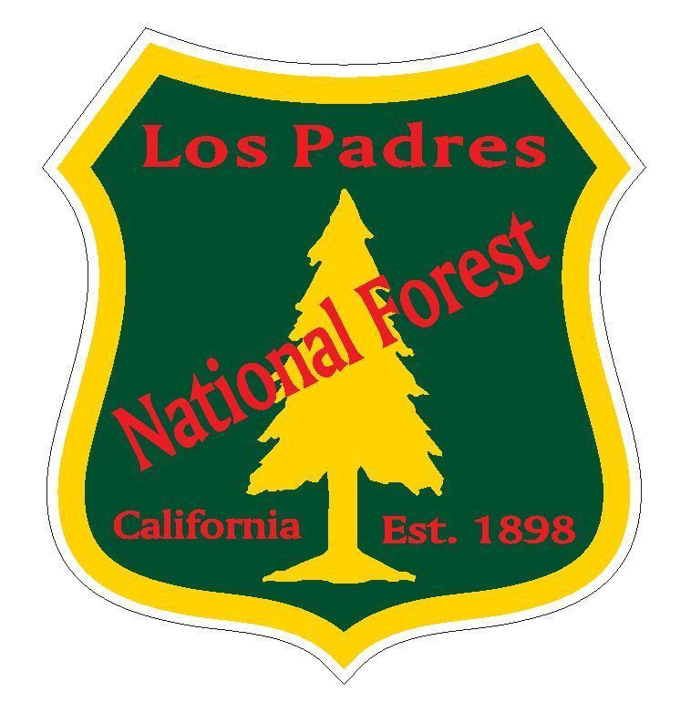 Primary image for Los Padres National Forest Sticker R3268 California YOU CHOOSE SIZE
