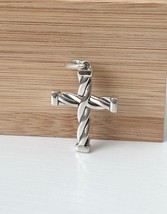 David Yurman Religious Helios Cross Men Pendant .925 Sterling Silver - £344.72 GBP