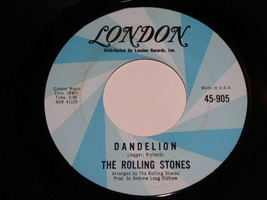The Rolling Stones Dandelion We Love You 45 Rpm Record Vintage London Label - £18.42 GBP