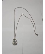 Vintage Long Chain with Crystal-Like Pendant, 26&#39;&#39; - €8,51 EUR
