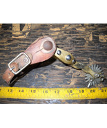 Single Spur Antique Hand Cut Mexican Rawl w/bells gal ladies woman leg w... - $123.70