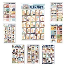 Boho Rainbow ASL Posters | Set of 8 | American Sign Language - $409.90 MXN