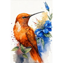 Hummingbird Flowers Diamond Art Painting Kits for Adults-DP15 - $289.02 MXN+