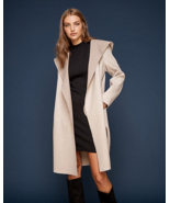 Women Le Chateau Cashmere Like Hooded Knit Wrap Coat XXL - $1,413.45 MXN