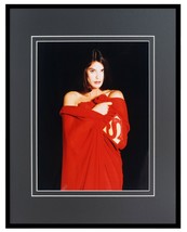 Teri Hatcher Wrapped in Superman Cape Framed 16x20 Photo Display Lois + ... - £62.29 GBP