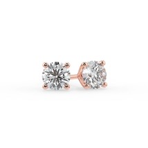 0.10 Ct Natural Diamond I1 Clarity Round Shape Solitaire Studs. - £121.12 GBP