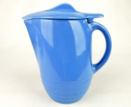 Oxford Ware Stoneware Water Pitcher, Periwinkle Blue, Removable Flip-Top... - $29.35