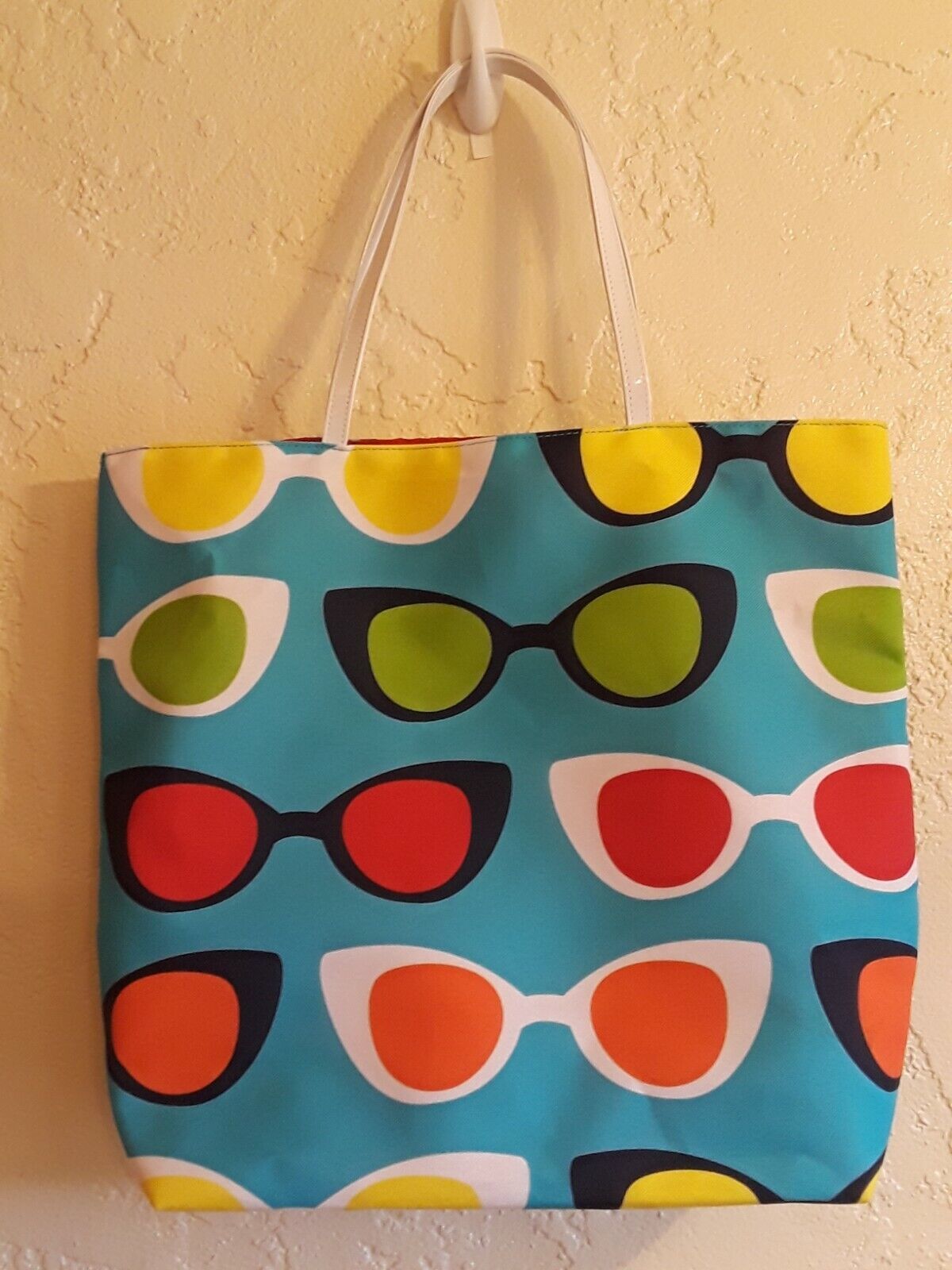 Primary image for Lisa Perry For Estee Lauder Large Tote Bag Purse Sunglasses Graphic