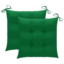 Chair Cushions 2 pcs Green 15.7&quot;x15.7&quot;x2.8&quot; Oxford Fabric - $82.49