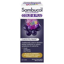 Sambucol Black Elderberry Cold &amp; Flu Kids Liquid 120mL - £65.44 GBP