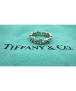 Tiffany &amp; Co. Platinum Bubbles Diamond .96ct Eternity Wedding Band Ring ... - $7,717.59 CAD