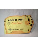 Vintage Northtown Bank of Decatur Pocket Pig Coin Saver K761 - £7.77 GBP