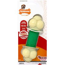 Nylabone Power Chew Double Action Durable Dog Toy Bacon 1ea/Medium/Wolf - Up To - £20.53 GBP