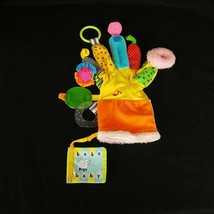 Baby Soft Toy Teething GLOVE Hand Puppet Plush Ring Mirror Workman Publi... - $19.79