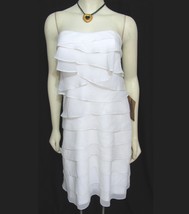 NWT Wedding Dress Ivory White  10 Strapless Knee Length Light in the Box - £54.40 GBP