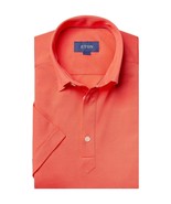 Eton Men&#39;s Contemporary-Fit Pique Polo in Pink/Red-Size XL - €77,15 EUR