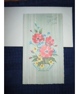 Vintage Please Get Well Soon Floral Card Unused - $5.43 CAD