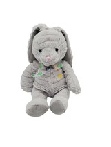 American Greetings Stuffed Bunny 13 Inch Easter Stuffed Animal Rabbit Grey Toy - $14.15