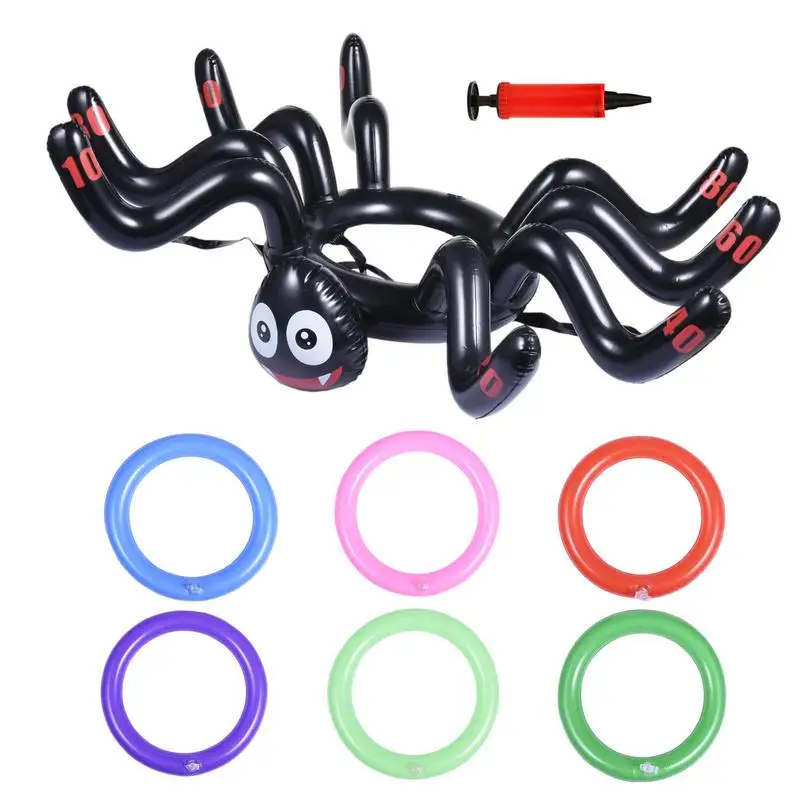 Inflatable Spider Pool Game Floating Ring Toy For Party - £10.23 GBP