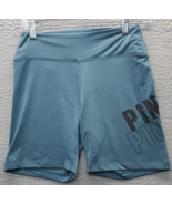 PINK Active Shorts Womens Medium Blue Polyester Athletic Elastic Waist P... - $18.49