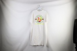 Vtg 90s Streetwear Womens OSFA Spell Out Yacht Club Beach Sun T-Shirt White USA - £27.74 GBP