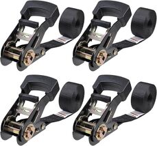 No Hook Ratchet Straps - 1" x 8' with 1860lbs Strength for Secure Cargo - $39.55