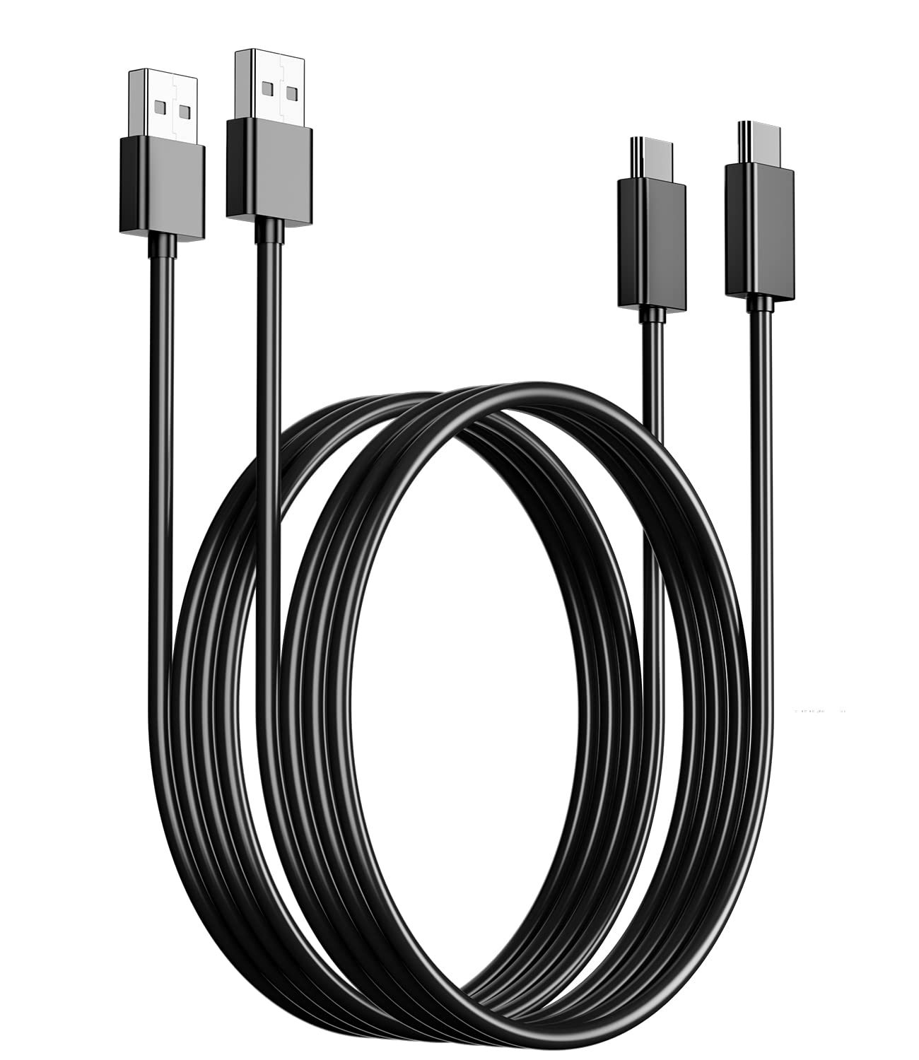 PANPEO USB C Charging Cable Compatible with PS5 Controller, 2 Pack 6.6Ft Fast C