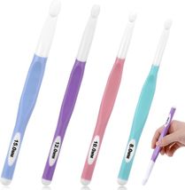 Large Sizes Crochet Hooks, 4 Pcs Long Crochet Needles Set, 8Mm 10Mm 12Mm... - $15.67