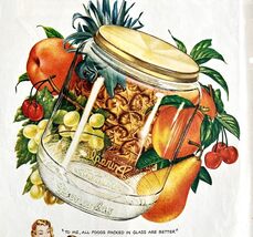 Duraglas Food Jars 1948 Advertisement Fruit Salad Glass Storage Containe... - $24.10 CAD