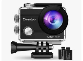 Crosstour Action Camera CT7000 1080P.  Waterproof Up To 98.4 Ft. New (Open Box). - £28.06 GBP