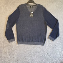 JOE Joseph Abboud Blue Long Sleeve V-neck Pullover Sweater Size XL NWT - £17.03 GBP