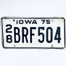 1975 United States Iowa Delaware County Passenger License Plate 28 BRF504 - £12.56 GBP