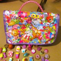 HUGE Shopkins Lot of 115 Figures and Carrying Case Mixed !! Rares Foods ... - $30.69