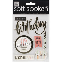 Me And My Big Ideas Soft Spoken Stickers Hooray Birthday - $20.32