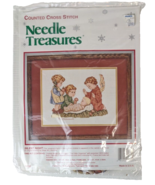 Silent Night Counted Cross Stitch Kit by Needle Treasures Christmas new - £15.50 GBP