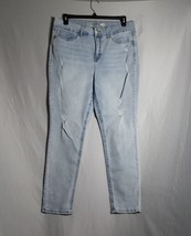 Seven7 Jeans Women&#39;s Size 16 Tummy Less High-Rise Skinny Distressed Ligh... - $28.71