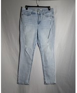 Seven7 Jeans Women&#39;s Size 16 Tummy Less High-Rise Skinny Distressed Ligh... - $28.71