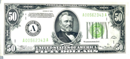 Série De 1934 US Fédéral Reserve Note Choix Hors-Circulation Fr #2102-A - $181.45